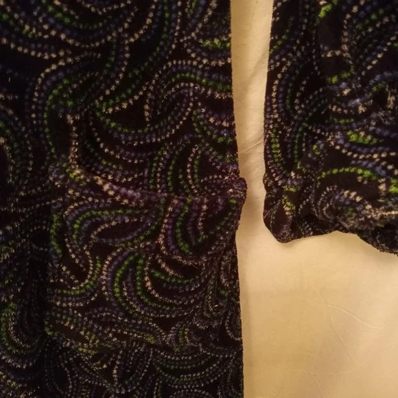 Vera Bradley Womens Large Bathrobe Multicolor Fleece Hooded Short Sash Tie Fuzzy - Picture 8 of 11